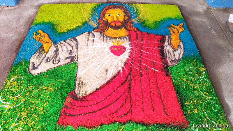 alfombras-pasionarias-leon-puerto salvador-allende-nicaragua